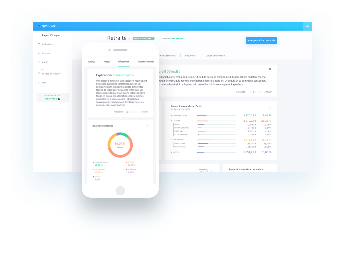 WeSave - La gestion d’épargne digitale pour votre patrimoine